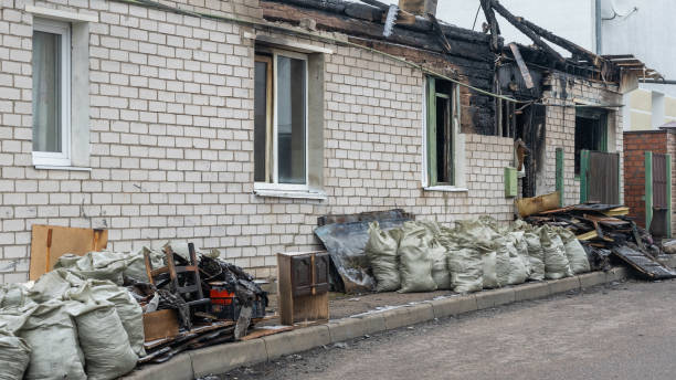 Professional Fire Damage Removal technician working in Jackson, OH